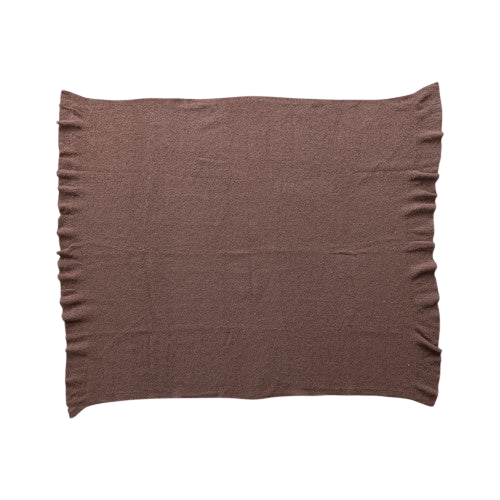 Wool Throw-Brown - LC Design Co. Shoppe