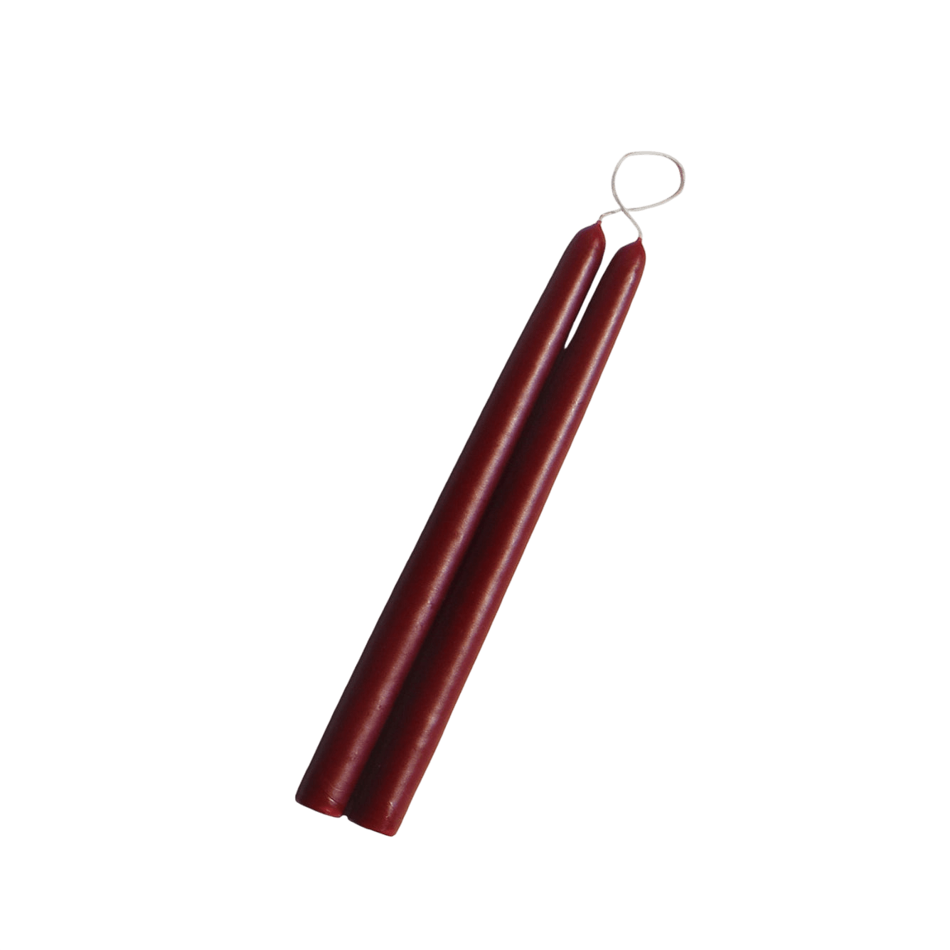 10" Cranberry Taper Candles - LC Design Co. Shoppe