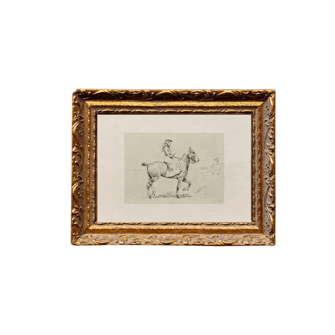 Equestrian Sketch - LC Design Co. Shoppe
