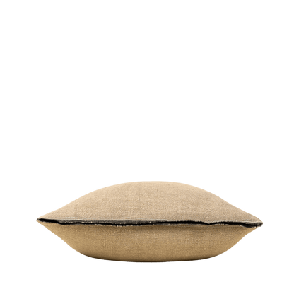 Selvage Linen Pillow - Charcoal - LC Design Co. Shoppe