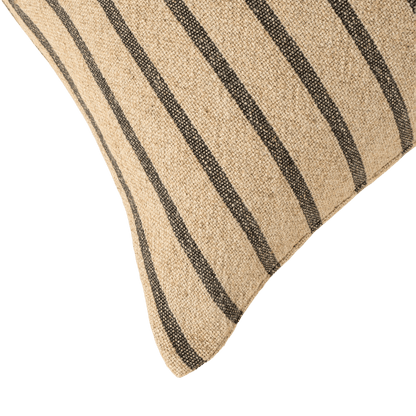 Silas Charcoal Stripe Pillow - LC Design Co. Shoppe