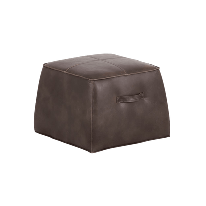 Asher Ottoman-Havana Dark Brown - LC Design Co. Shoppe