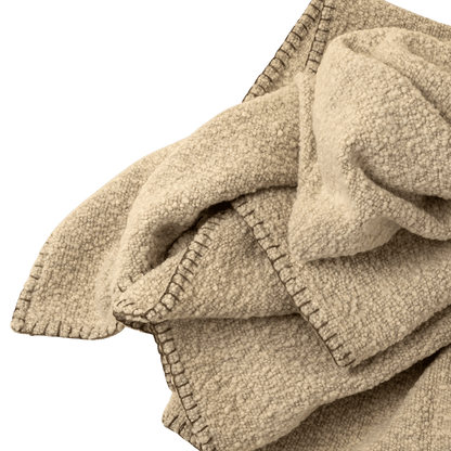 Natural Stitch Blanket Throw - LC Design Co. Shoppe