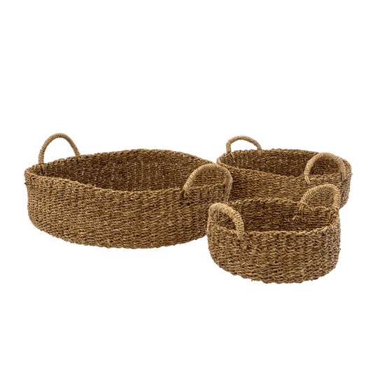 Nest Seagrass Baskets- Set of 3 - LC Design Co. Shoppe
