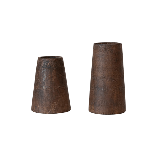 Distressed Wood Vase - LC Design Co. Shoppe
