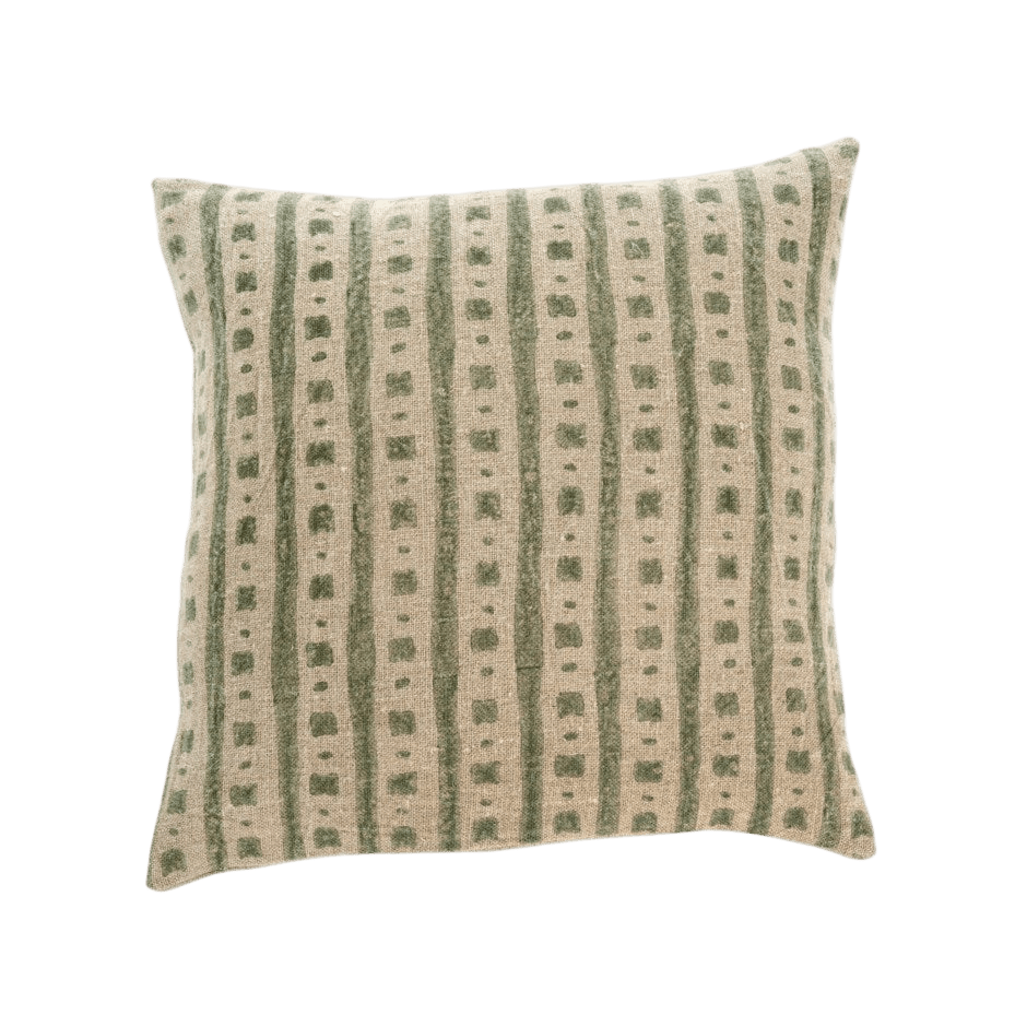 Lula Linen Pillow - Olive - LC Design Co. Shoppe