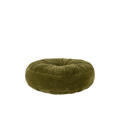 Moss Velvet Tuft Round Cushion - LC Design Co. Shoppe