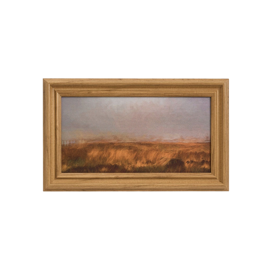Framed Canvas Wall Art – Dry Fields