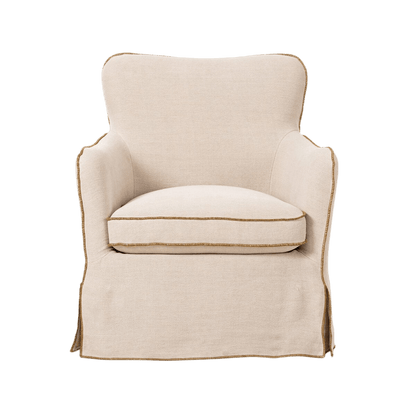 Devon Slipcover Swivel Chair - LC Design Co. Shoppe
