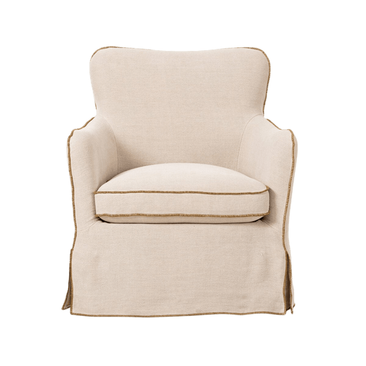 Devon Slipcover Swivel Chair - LC Design Co. Shoppe