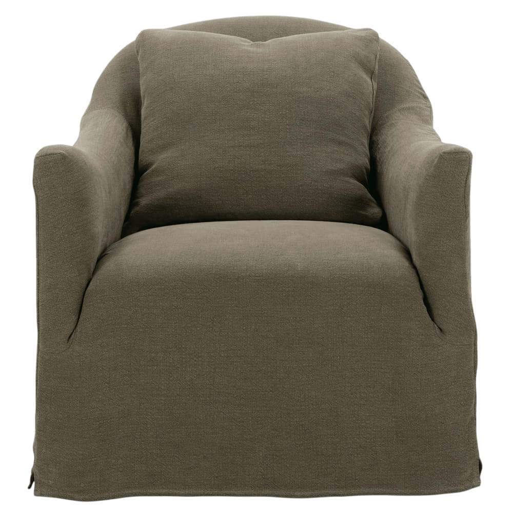 Noel Slipcovered Swivel Chair - LC Design Co. Shoppe