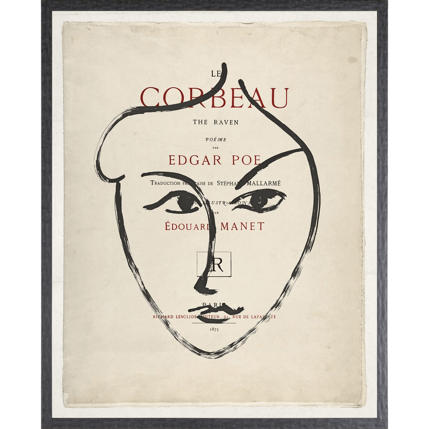 Frontispiece Mask Art - LC Design Co. Shoppe