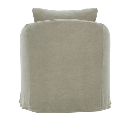 Emmerson Slipcovered Swivel Chair - LC Design Co. Shoppe