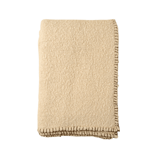 Ivory Stitch Blanket Throw - LC Design Co. Shoppe