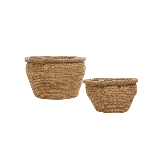 Small Grass Basket Planter - LC Design Co. Shoppe