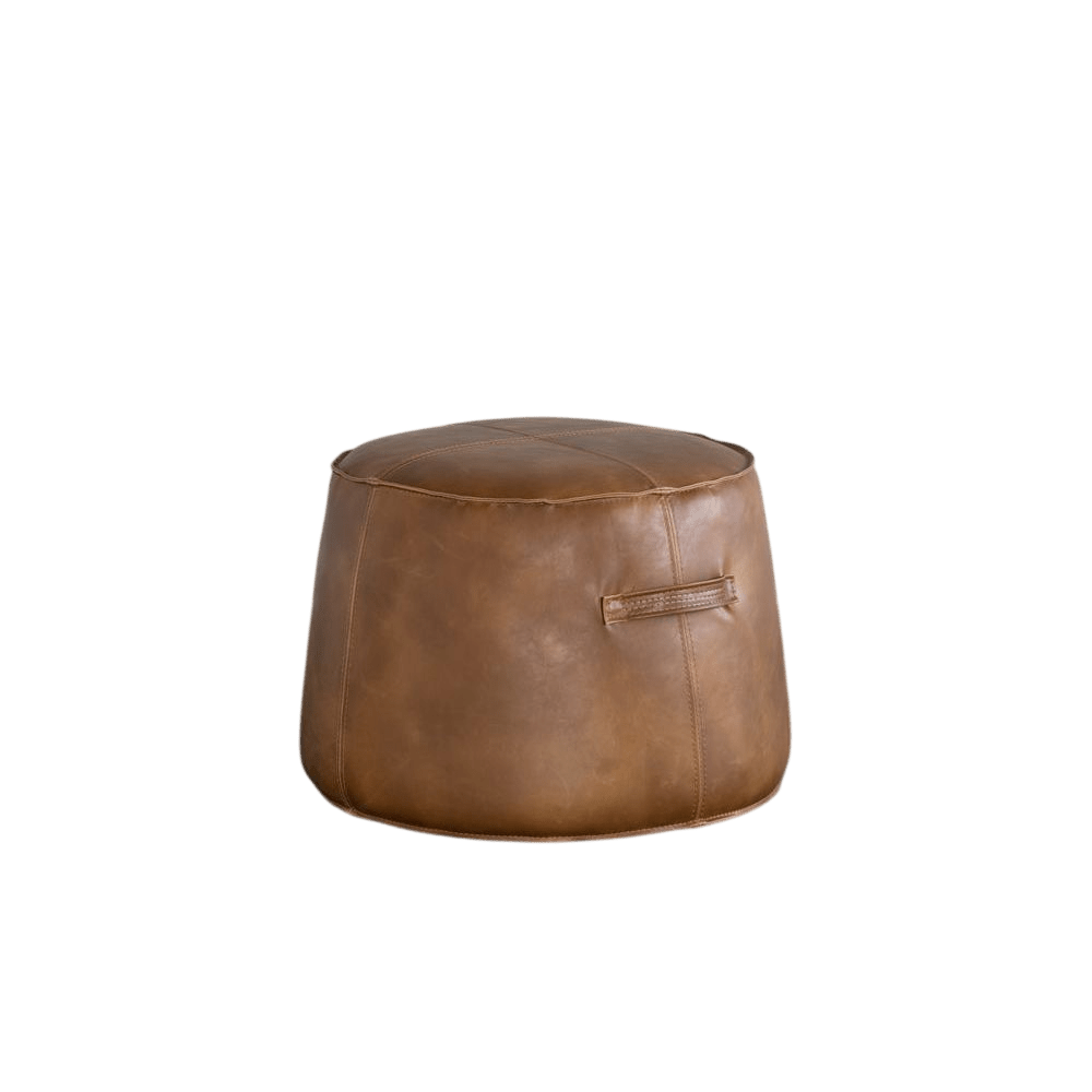 Mary Ottoman-Tobacco Tan - LC Design Co. Shoppe