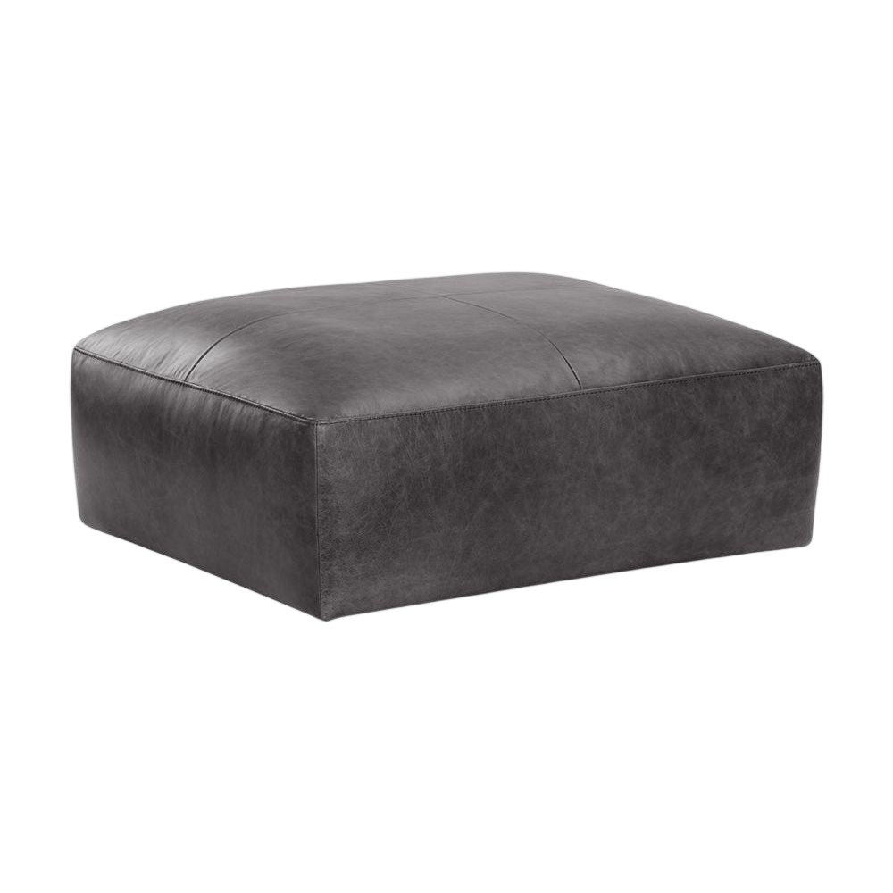 Wendy Modular-Ottoman-Marseille Black Leather