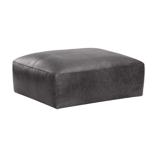 Wendy Modular-Ottoman-Marseille Black Leather