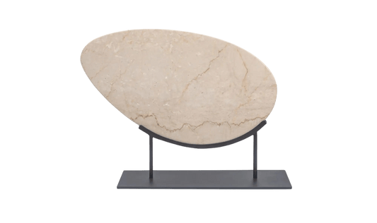 Galen Sculpture Botticino Beige Marble - LC Design Co. Shoppe