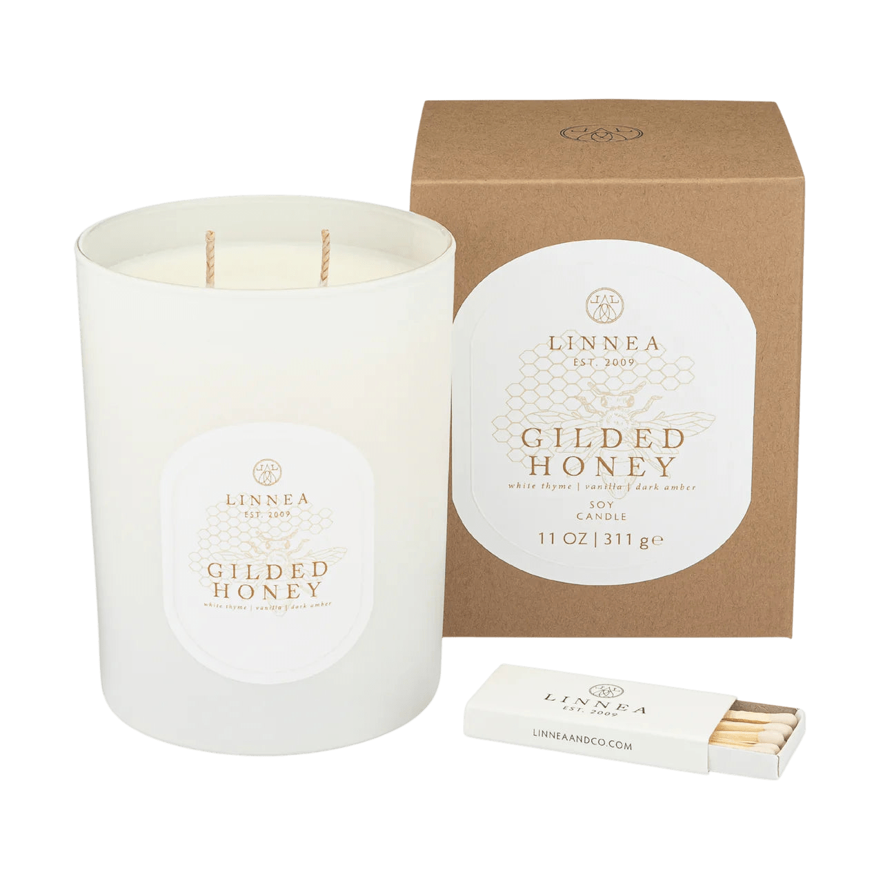 LINNEA Candle - Gilded Honey - LC Design Co. Shoppe