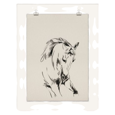 Sketch of The Heard Framed Print