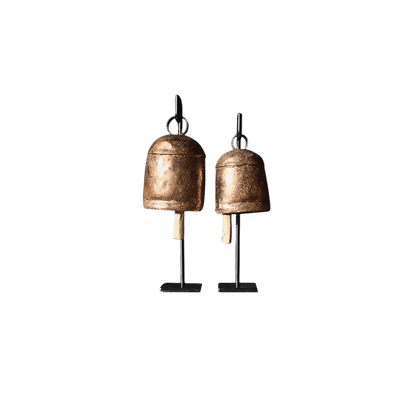 Vintage Inspired Iron Bell Stand - LC Design Co. Shoppe