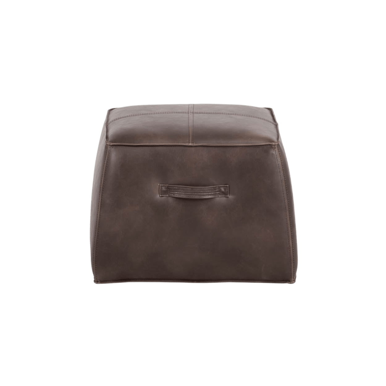 Asher Ottoman-Havana Dark Brown - LC Design Co. Shoppe