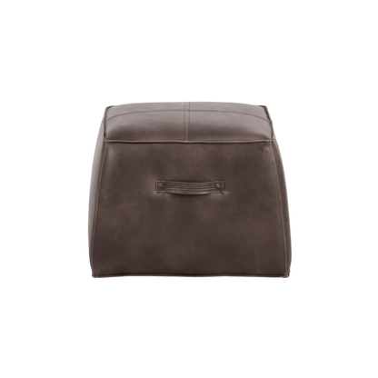 Asher Ottoman-Havana Dark Brown - LC Design Co. Shoppe