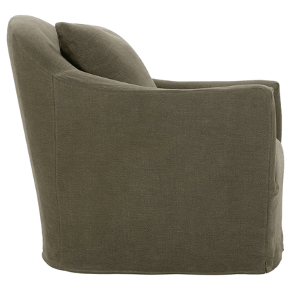 Noel Slipcovered Swivel Chair - LC Design Co. Shoppe