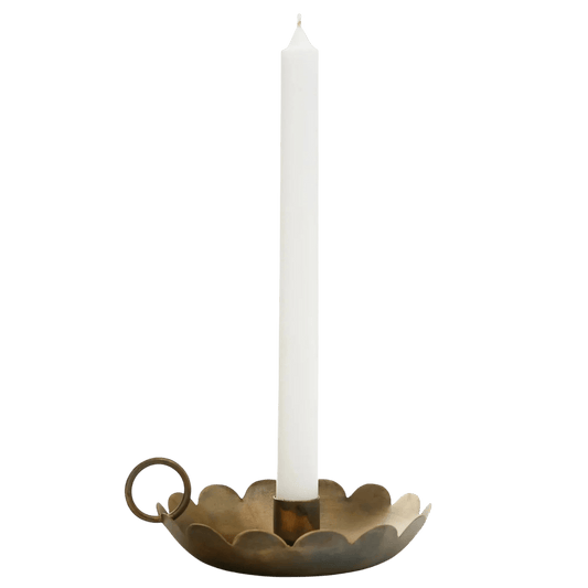 Scalloped Edge Candle Holder - LC Design Co. Shoppe