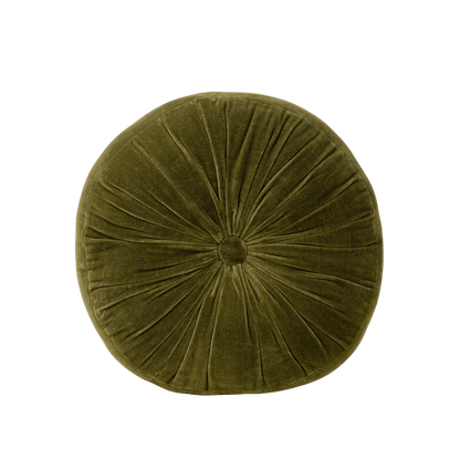 Moss Velvet Tuft Round Cushion - LC Design Co. Shoppe