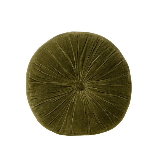 Moss Velvet Tuft Round Cushion - LC Design Co. Shoppe