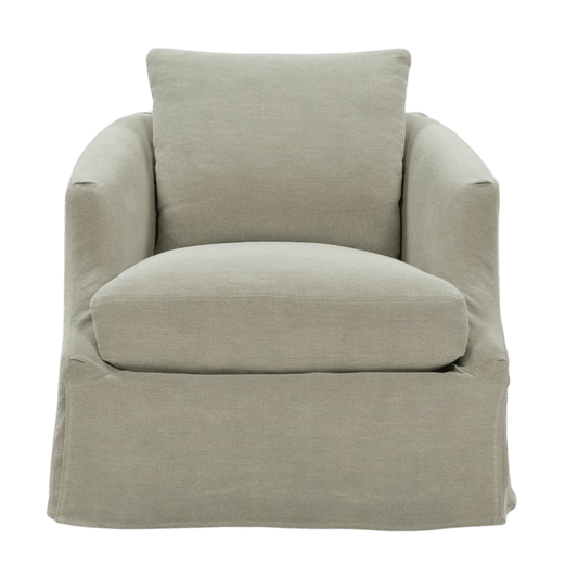 Emmerson Slipcovered Swivel Chair - LC Design Co. Shoppe