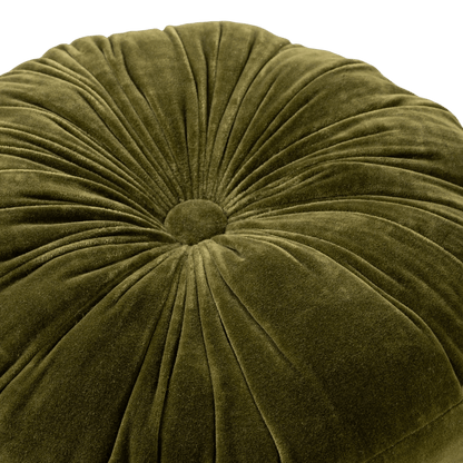 Moss Velvet Tuft Round Cushion - LC Design Co. Shoppe