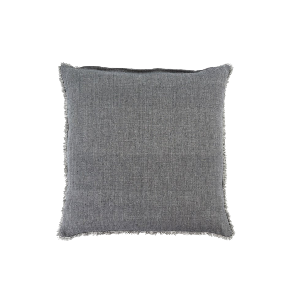 Lina Linen Pillow - Steel Grey