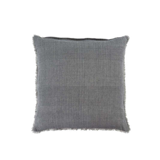 Lina Linen Pillow - Steel Grey