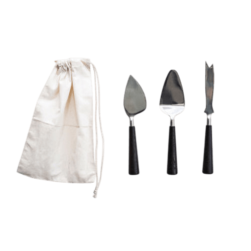 Cheese Utensils (Set of 3) - Black - LC Design Co. Shoppe