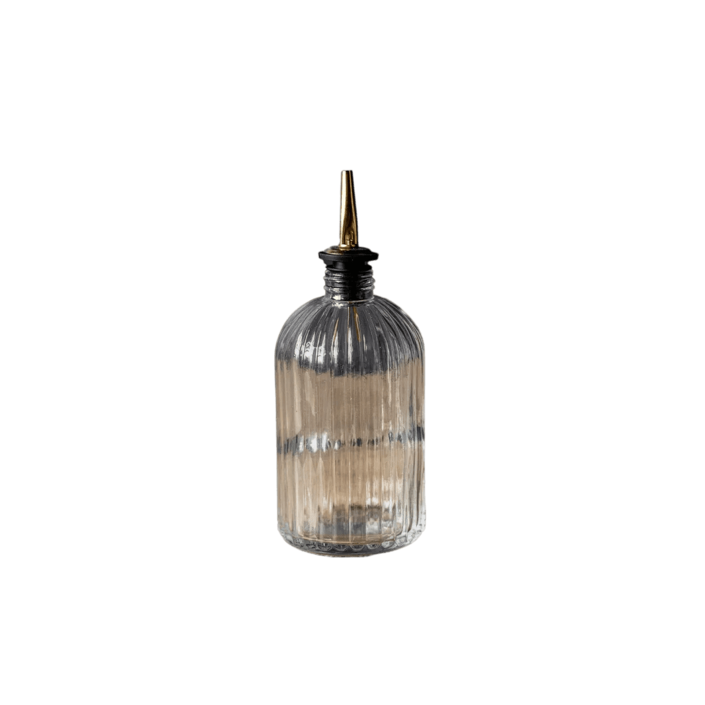 Olive Oil & Vinegar Glass Scallop Fluted Bottles - LC Design Co. Shoppe