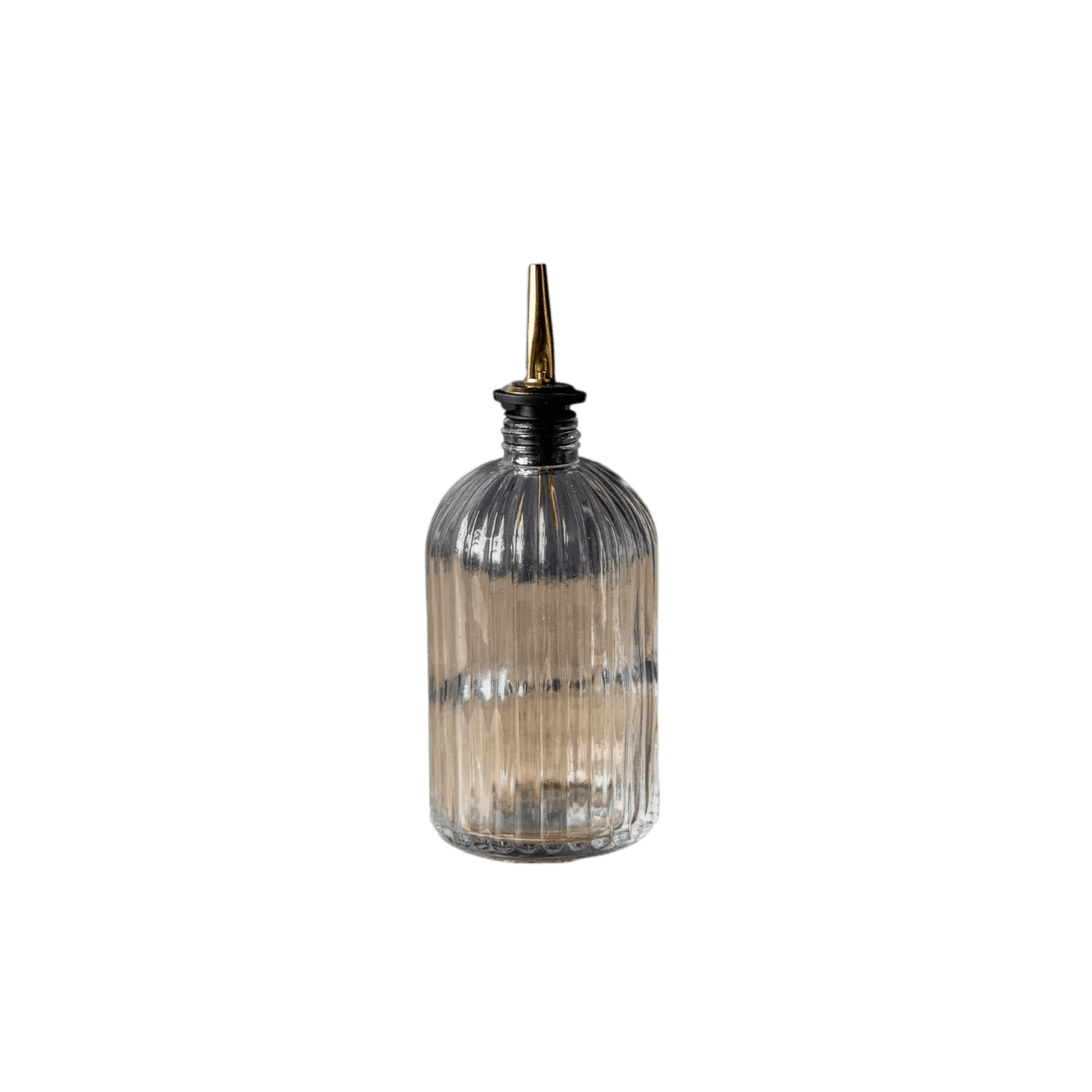 Olive Oil & Vinegar Glass Scallop Fluted Bottles - LC Design Co. Shoppe