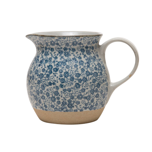 Floral Print Pitcher