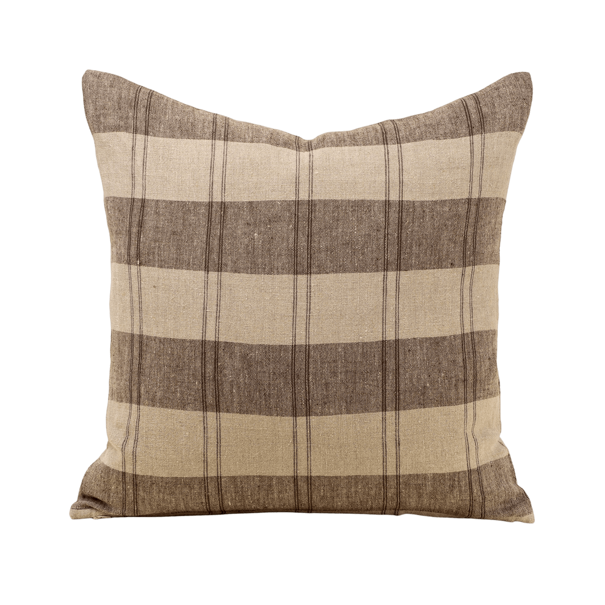 Fieldstone Plaid Linen Pillow - LC Design Co. Shoppe