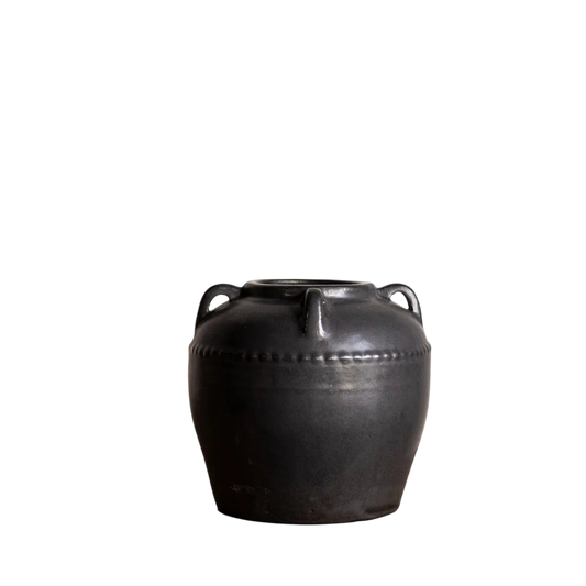 Dumont Grey Glazed Vase - Medium