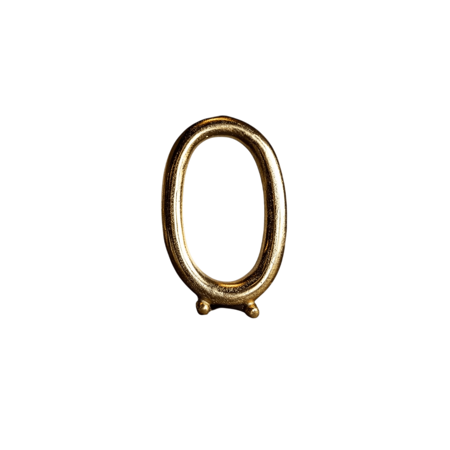 Brushed Brass Photo Frame - Oval - LC Design Co. Shoppe