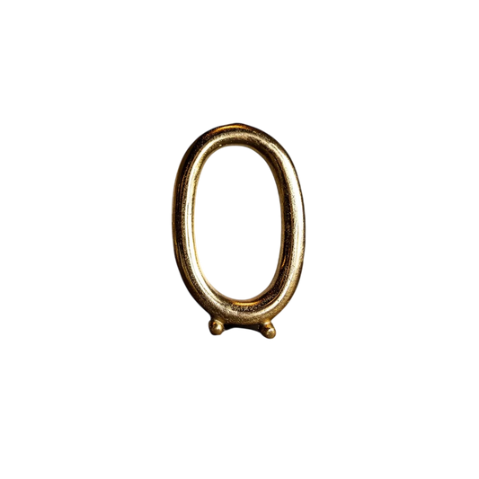 Brushed Brass Photo Frame - Oval