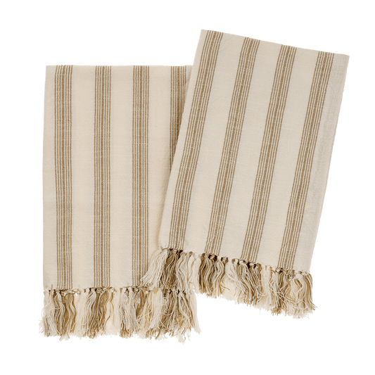 French Stripe Hand Towels (Set of 2) - LC Design Co. Shoppe