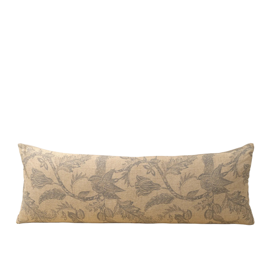 Meadowlark Pillow - Grey Blue