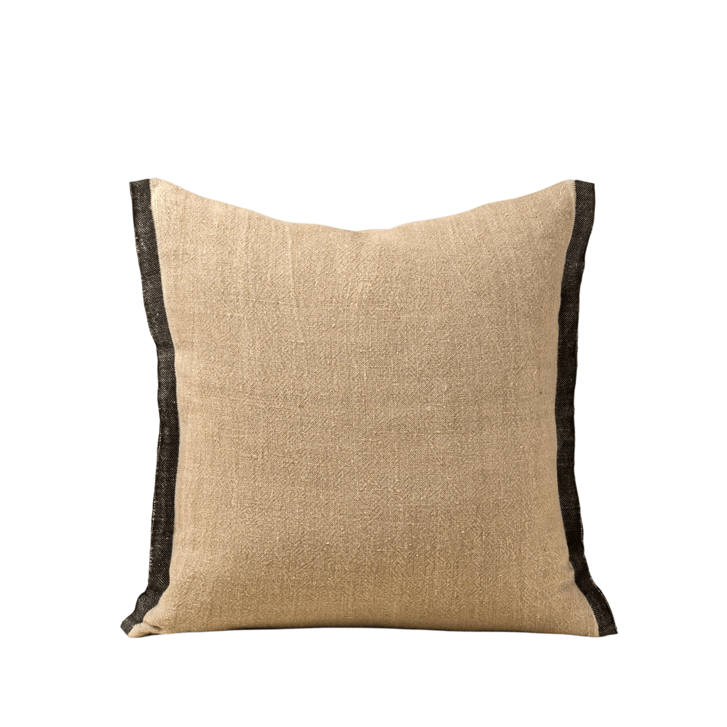 Selvage Linen Pillow - Charcoal - LC Design Co. Shoppe