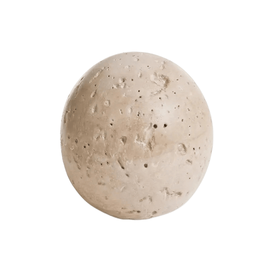 Travertine Cement Deco Ball - LC Design Co. Shoppe