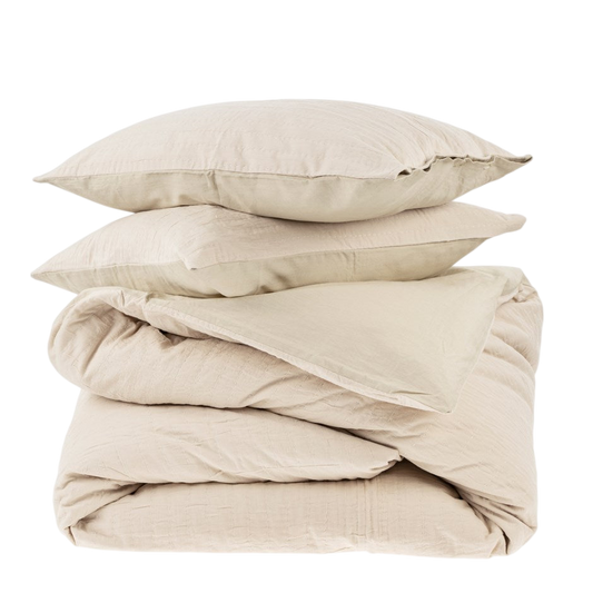 Kerala-King Duvet Set (Ivory)