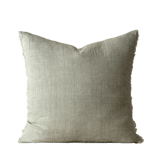 Lina Linen Pillow - Flint Grey